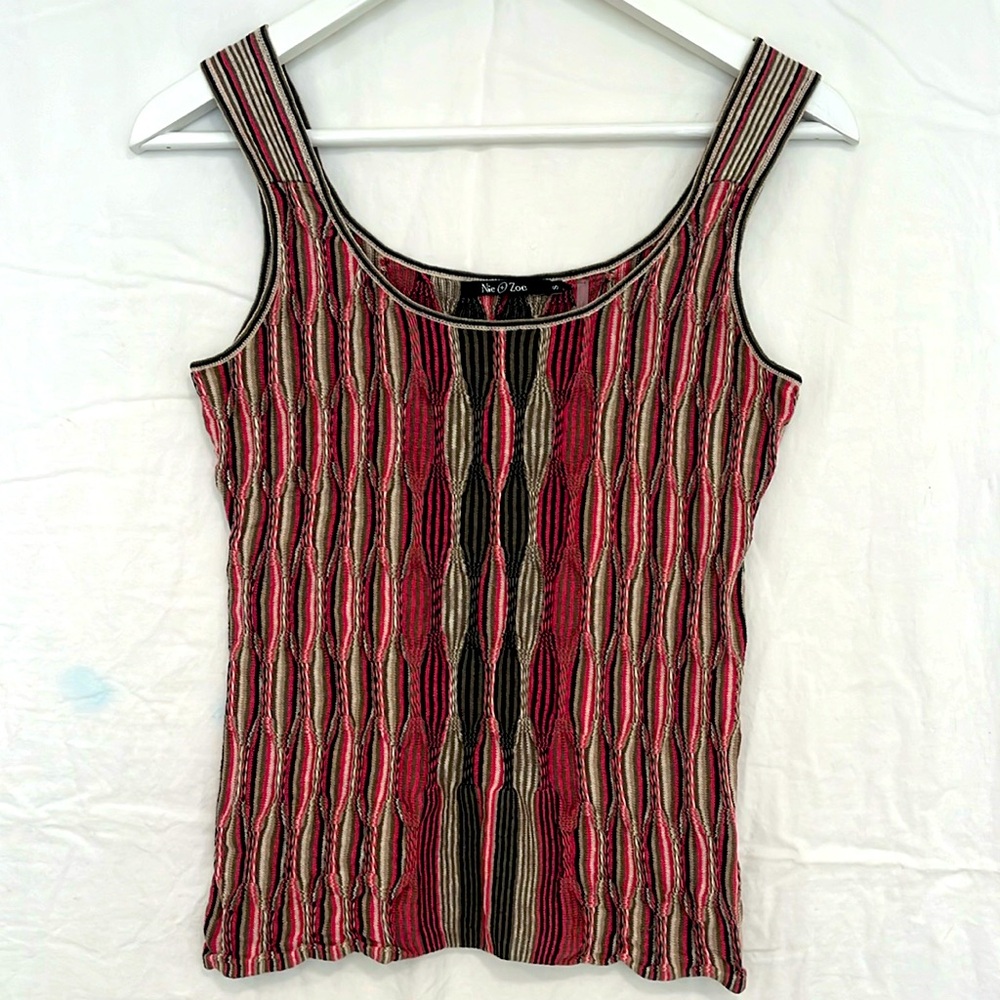 Nie + Zoe silk and linen tank, sz small